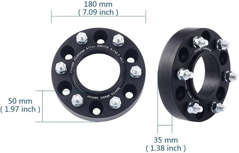 Vuzmode 35mm Aluminum Hub Centric Wheel Spacer Adapter - Image 3