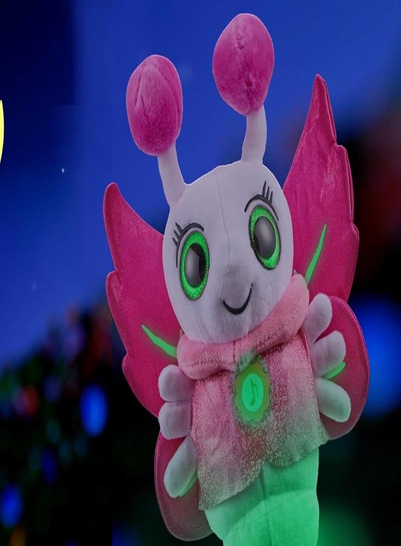 glowiest GLOWIES - Fireflies Nightlight (3 Lullabies, 2 Sounds) - White Plush - Image 4