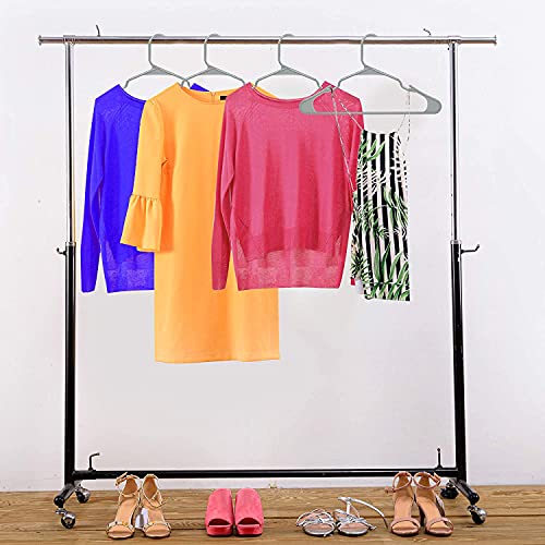 PROTOWARE 18 Pieces Clothe Hangers for Wardrobe - Space Saving Cupboard Storage Organizer - Plastic Hanger Set for Saree, Shirt, Dress (Grey) - Image 5