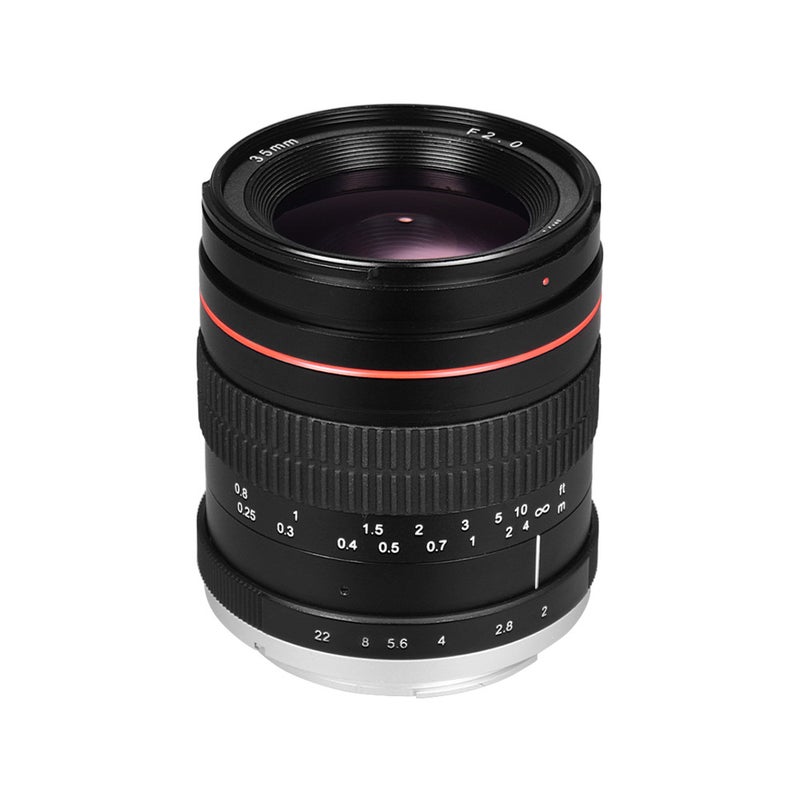 35mm F2.0 Wide Angle Manual Focus Lens Full Frame SLR Lens Low Dispersion Replacement for Canon EF Mount 100D 200D 350D 450D 500D 600D 650D 700D 70D 60D 5D 5D2 5D3 5D4 6D 1DX 50D 1200D Cameras - Image 1