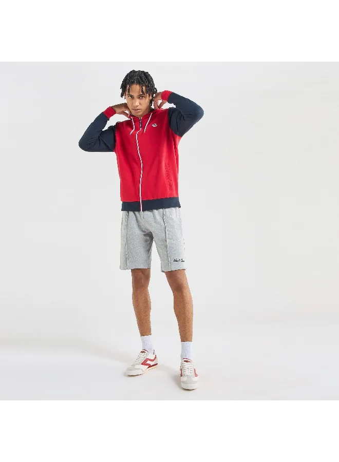Splash FAV Colourblock Long Sleeves Hoodie with Zip Closure