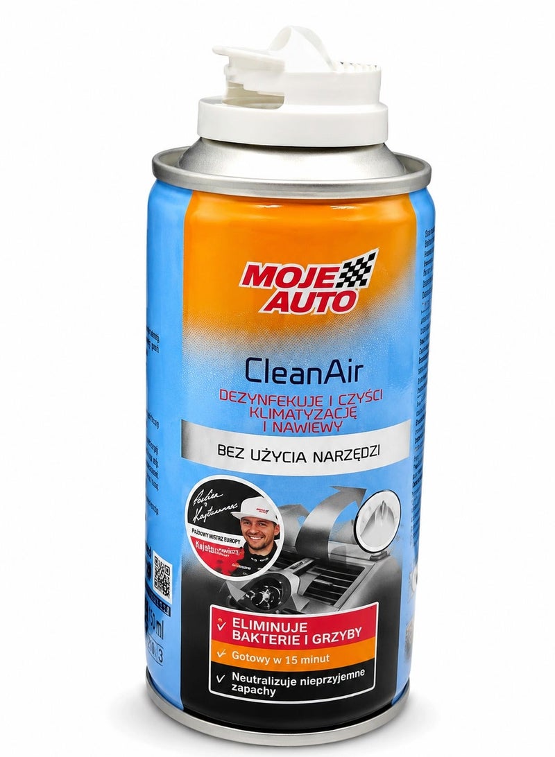 Moje Auto Clean Air AC Cleaner Spray 150ml Car Air Conditioner Disinfectant Odor Remover Vent Cleaning Foam . - Image 2