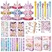 Vanblue Unicorn Party Favors Birthday Party Decorations Supplies for GirlsGoodie Bag StuffersParty Hats Princess Dress up ThemeClassroom Rewards Gifts Prizes Pinata Stuffers for Kids - Image 2