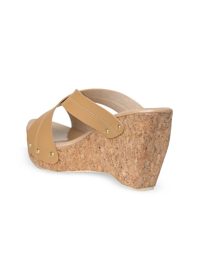 She Zone صنادل ويدج بيج للنساء - Image 2