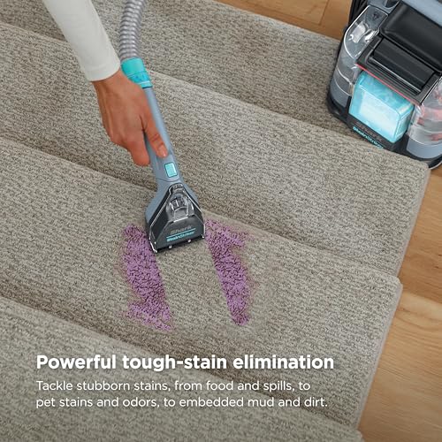 Shark StainStriker Portable Carpet Upholstery & Area Rug Cleaner, Bonus XL Tool & Full-Size Cleaning Solution, Stain & Odor Remover, Perfect for Car Interiors, 4 Cleaning Tools, Nordic Blue, PX202BRN - Image 2