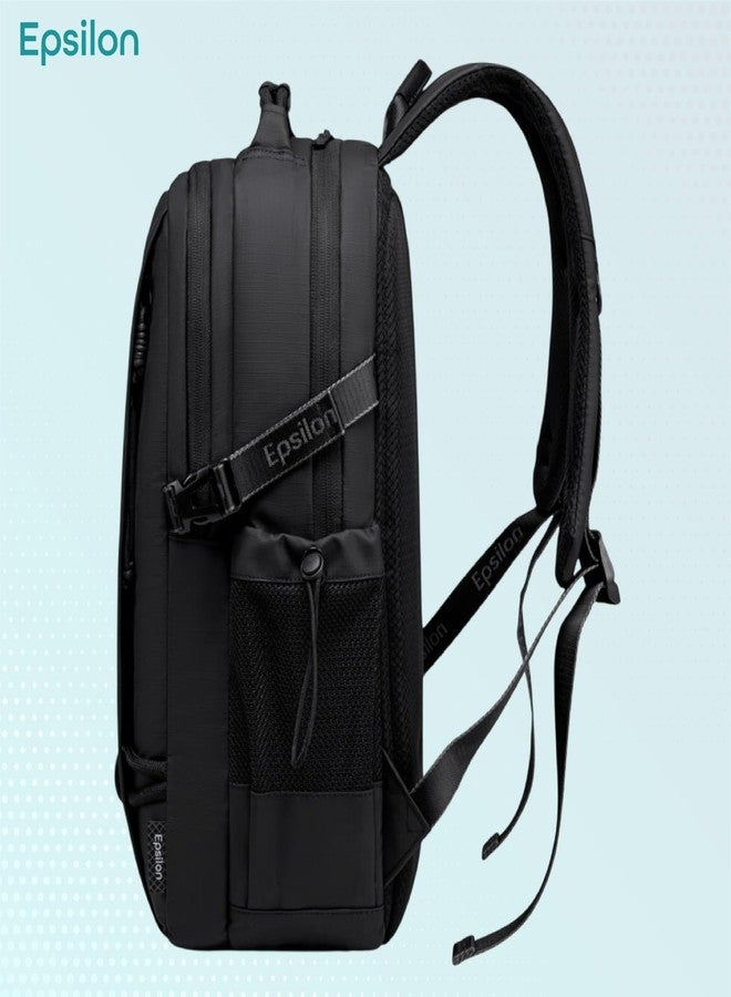 Epsilon Laptop Backpack for Men Women 25L Lightweight Water-resistant Medium Size Casual Backpack 15.6-inch Laptop Bag 5 Pockets Sleek for College Office Daypack - Image 3