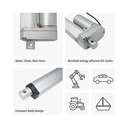 Progressive Automations 12V Mini Linear Electric Actuator - 4 inches, 50 lbs Force, Innovative Compact Design and Versatile Capabilities for Home and General Automation, Automotive, Manufacturing - Image 3