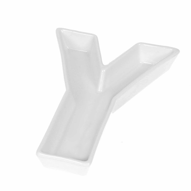 Coffeezone Small Letter Candy Dish  Nut Plates for Home Party Decor and Wedding Decoration Letter Y