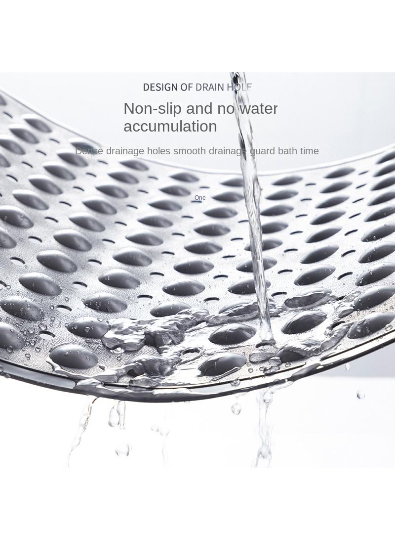 Bathroom anti slip mat, shower room shower mat, children's anti fall massage floor mat, blue 40 * 70CM - Image 4