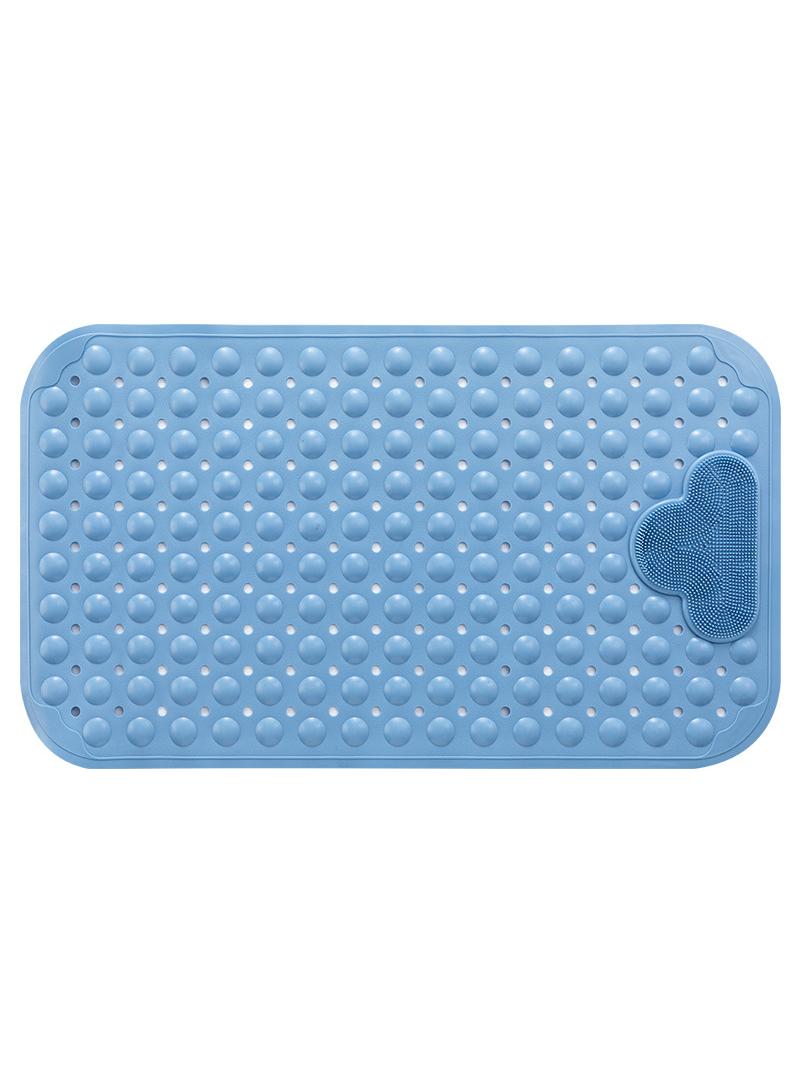 Bathroom anti slip mat, shower room shower mat, children's anti fall massage floor mat, blue 40 * 70CM - Image 2