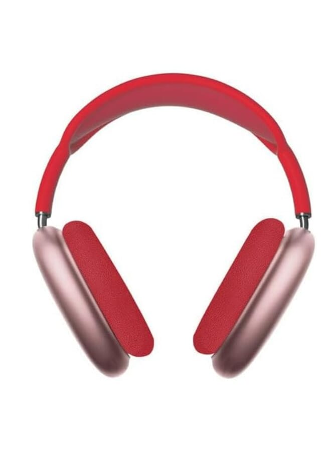 P9 Bluetooth-Headset, Wireless-Headset Over-Ear & Headphone-Headset with Mic Red color Good Quality. - Image 2