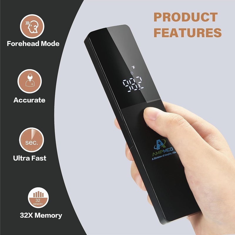 Amplim NoTouch Forehead Thermometer for Adults and Kids NonContact Digital Baby Thermometer for InfantsNewborns Medical Grade Touchless Temporal Temperature for Fever - Image 5