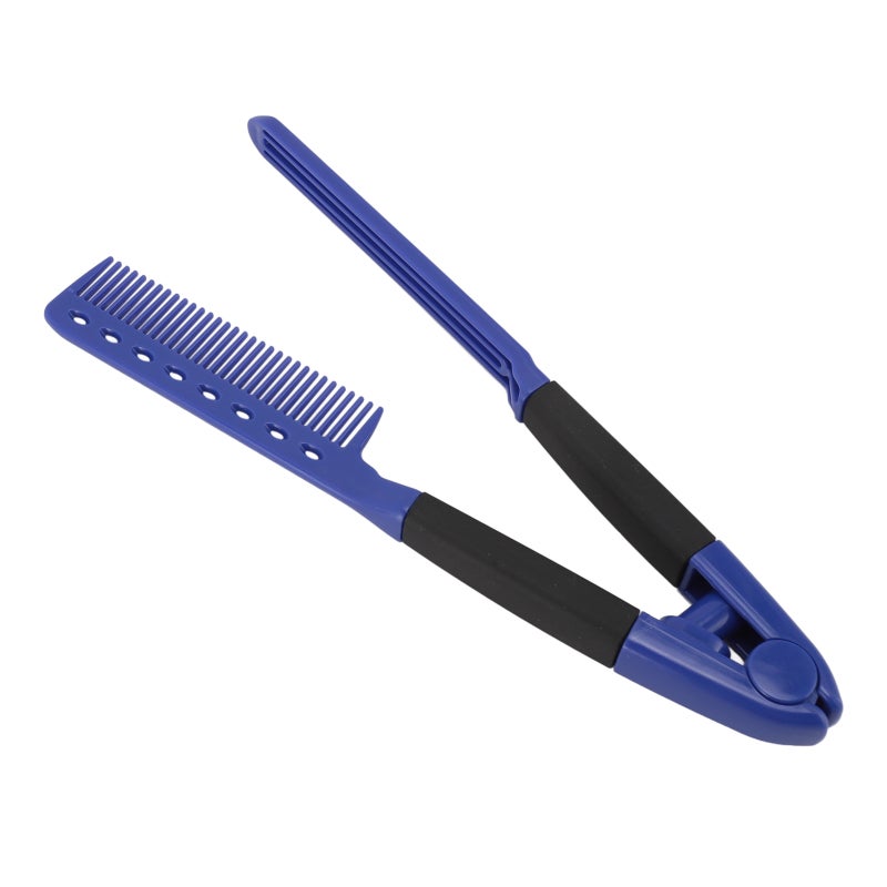 V Shaped Hair Straightener Comb Hairdressing Styling Anti Static Heat Resistant Flat Straightening Comb - Image 3