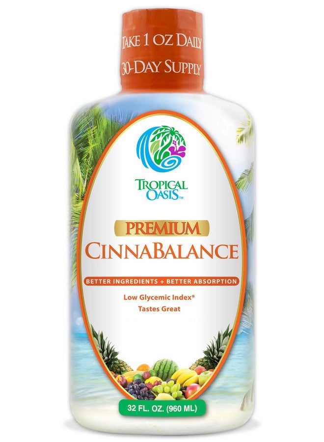 Tropical Oasis Cinnabalance - Liquid Cinnamon Supplement w/ Cinnamon Bark, Aloe Vera, Ginger Root, Green Tea & Antioxidants - 32 oz, 32 servings - Image 1