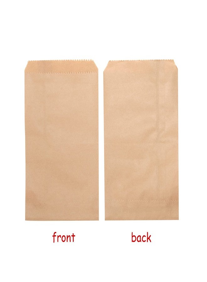 Volanic 100PCS 5X7 Inch Kraft Paper Bags Small Flat Party Favor Bag for Bakery Cookies Sandwich Soap Packing - Image 2