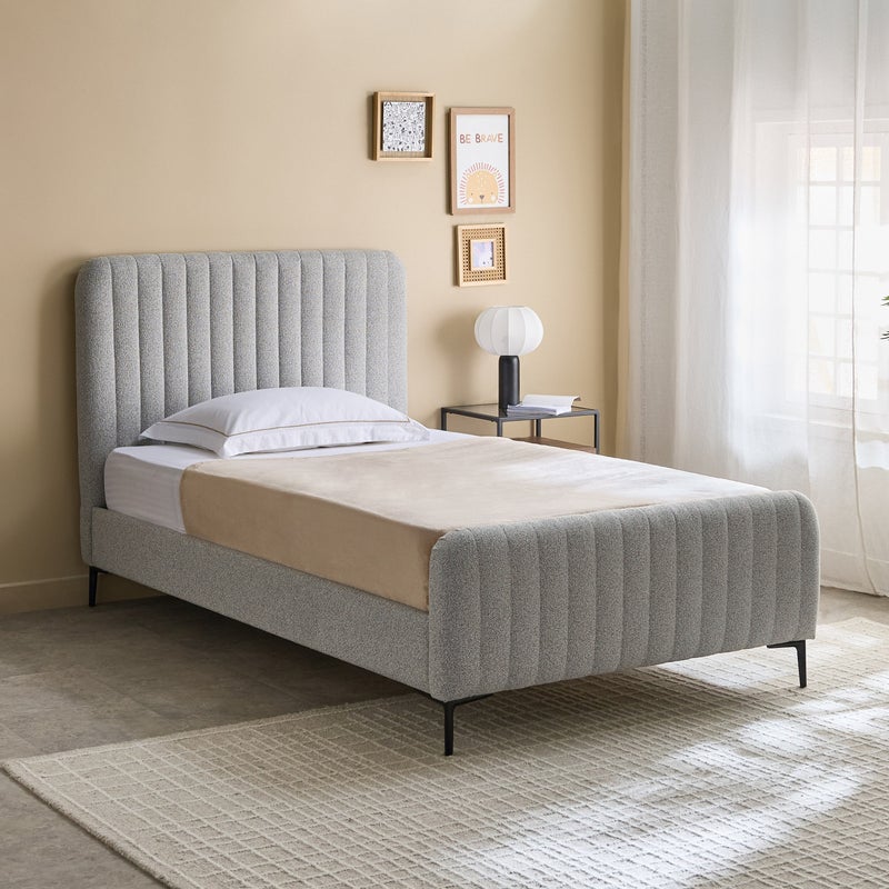 Home Box Ruby Stanley Upholstered Twin Bed - 120x200 cm - Image 1