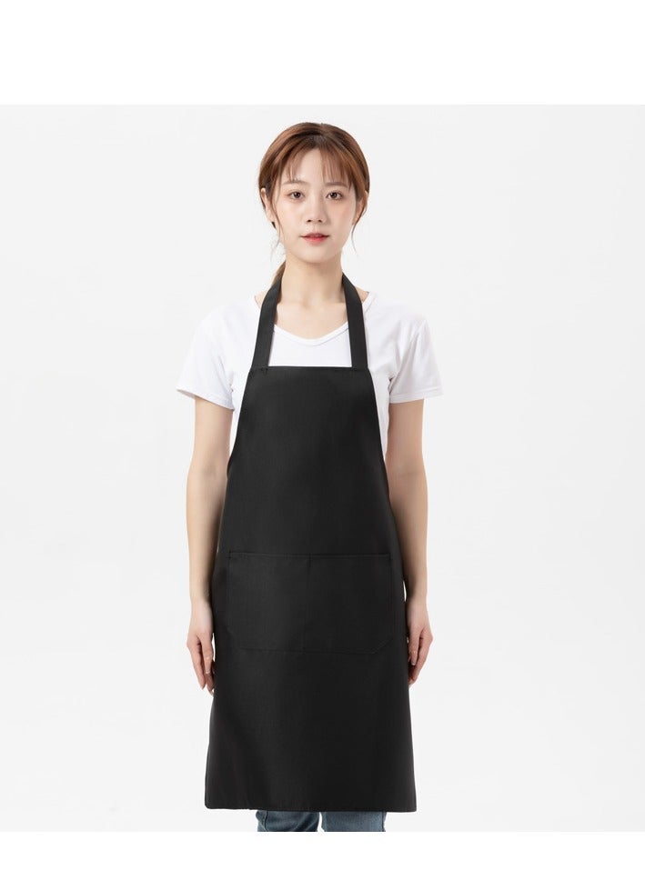 10 Pack Bib Aprons, Water and Oil Resistant Aprons with 2 Pockets Adjustable, Cooking Kitchen Chef Apron for Women Men（black） - Image 5