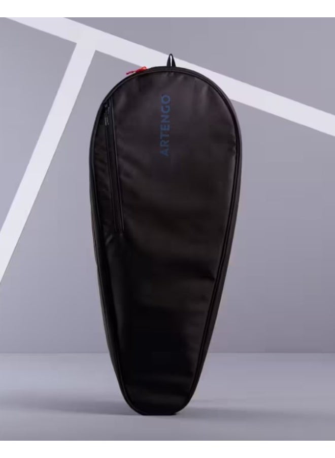 ARTENGO Tennis Racket Bag 100 M – Lightweight Sports Bag for 1–2 Rackets with Accessories – Durable Shoulder Carry Case – Black – For Tennis,  & Badminton - Image 3