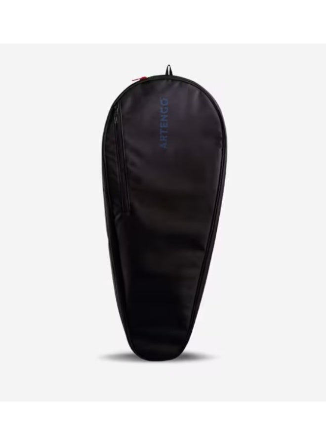 ARTENGO Tennis Racket Bag 100 M – Lightweight Sports Bag for 1–2 Rackets with Accessories – Durable Shoulder Carry Case – Black – For Tennis,  & Badminton - Image 1