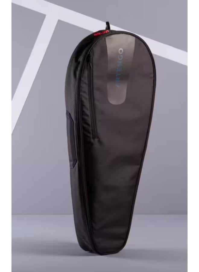 ARTENGO Tennis Racket Bag 100 M – Lightweight Sports Bag for 1–2 Rackets with Accessories – Durable Shoulder Carry Case – Black – For Tennis,  & Badminton - Image 4