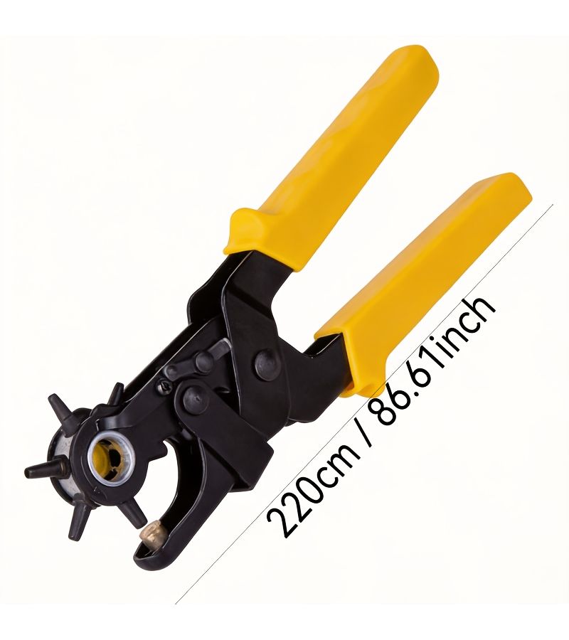 Rotary Multifunctional Hole Punch 9 Inches 6 Settings for Repair Dual Use Tool - Image 4