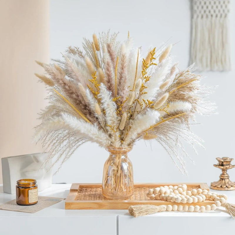 Bluejw G62 Boho Western Wedding Decor - Dried Pampas Grass Bouquet & Elegant Floral Arrangements for Home Table Decorations & Natural Dried Plants - Image 2