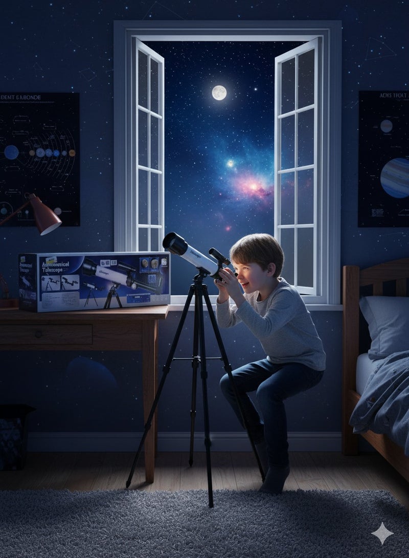 Generic Astronomical Telescope Set – Beginner-Friendly with Tripod & Accessories - Image 3
