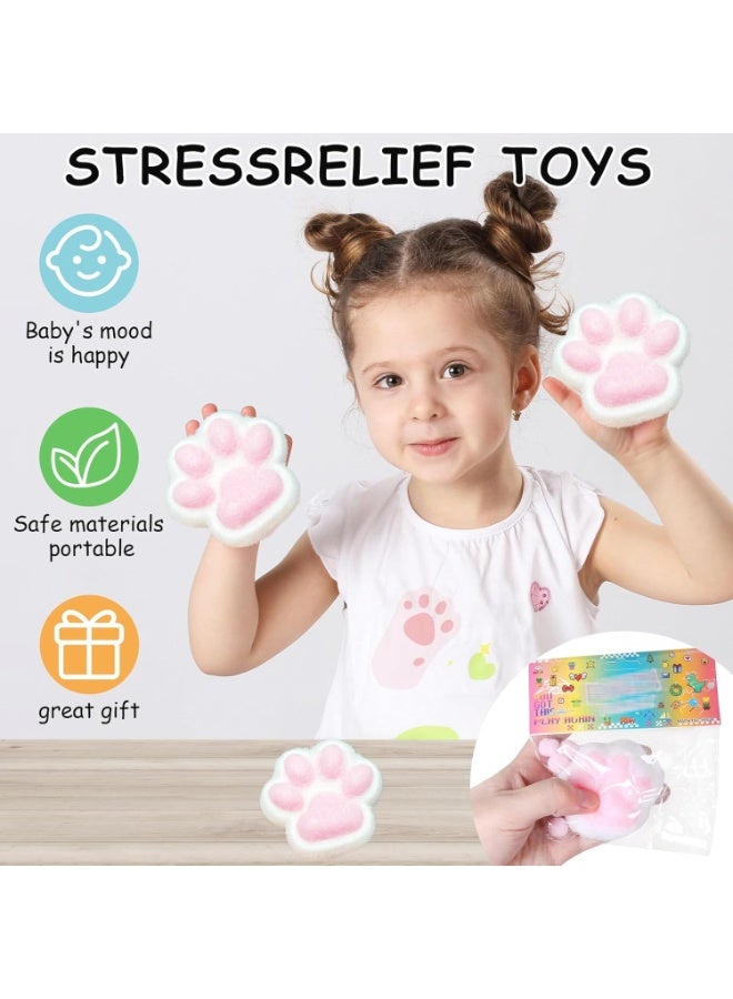 1pc Cute Plush Cat Paw Squeeze Toy – Cartoon Pattern Stress Relief Fidget Toy, Soft and Durable, Perfect for Office, Daily Fun, Holiday Gifts, and All Ages - Image 5