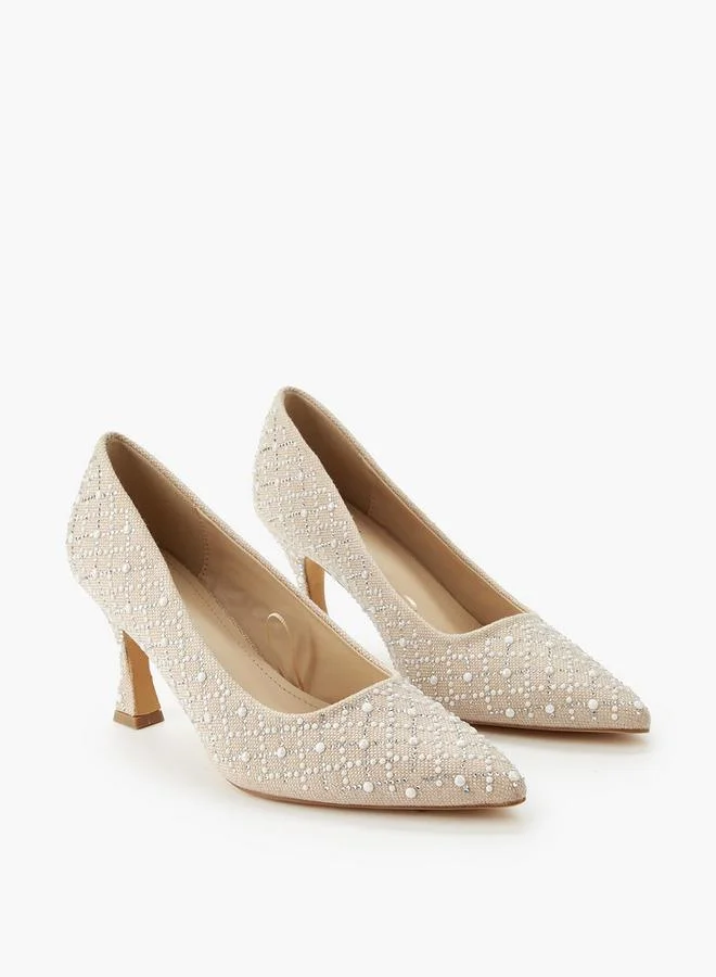 سيليست Women Embellished Flared Heel Pumps