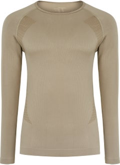 Thermoform Men's Seamless Thermal Sweatshirt Sand  - Image 1