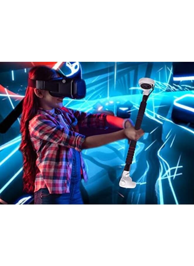 KASTWAVE - Long Stick Extension Handle For Oculus Quest 1 Quest 2 Rift S Controller Strong Lightweight And Comfortable To Hold Stick Style Lightsaber Handle For Beat Saber Games - Image 1