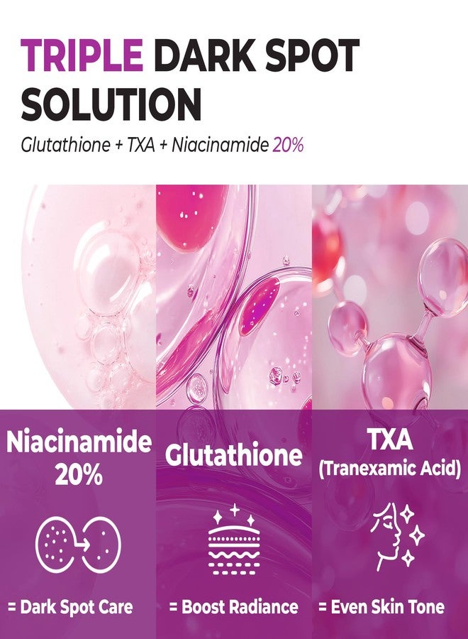 JUMISO 20% Niacinamide Dark Spot Serum 2-Pack, TXA + Glutathione, Korean - Image 5