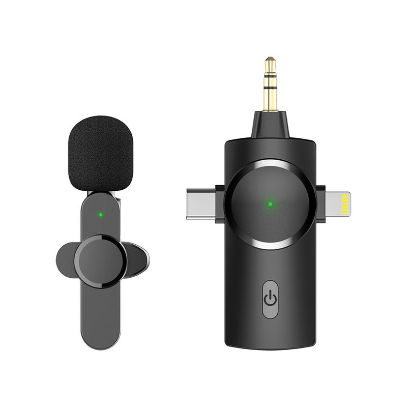 Treasure Everything Collar Microphone Wireless Microphone Short Video Live Equipment Digital Accessories Spot Wholesale and Retail AP031 one drag one 