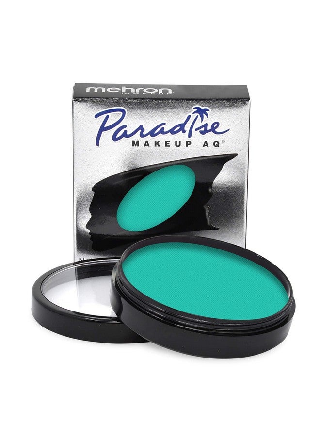 mehron Mehron Makeup Paradise Makeup AQ Pro Size | Stage & Screen, Face & Body Painting, Special FX, Beauty, Cosplay, and Halloween | Water Activated Face Paint & Body Paint 1.4 oz (40 g) (Teal) - Image 1