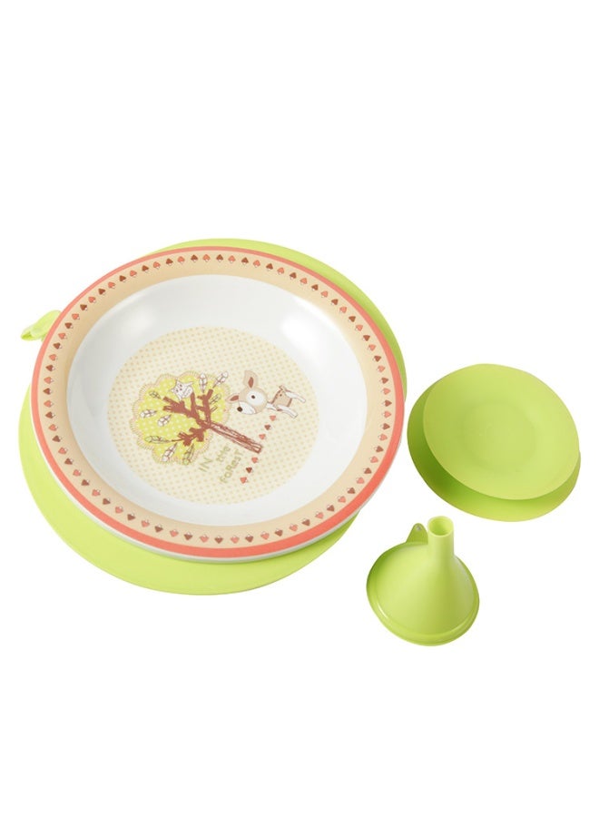 Yookidoo Baby Kidsren Cartoon Cold And Warm Fresh-keeping Bowl Suction Cup Anti-fall Bowl Water-filled Bowl Anti-spill Bowl Insulated Bowl