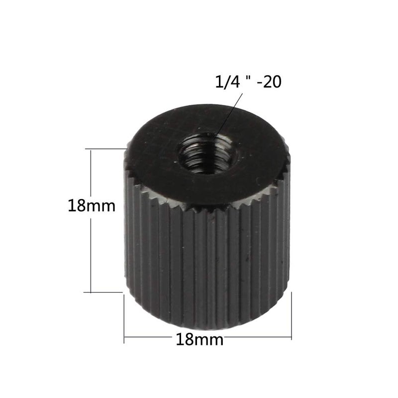 CAMVATE 1/4"-20 Female Screw Double Thread Adapter for Extension Arm - 2039 - Image 2