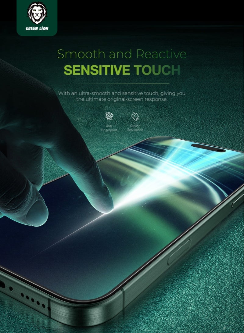 جرين ليون مجموعة حماية 4 في 1 لهاتف آيفون 16 برو / حافظة مضادة للصدمات / شفافة للغاية / حماية شاملة 360 درجة / مضادة للاصفرار / غشاء عدسة الكاميرا / مضادة للانعكاس عالي الدقة / أقصى قدر من الحماية / مضادة لبصمات الأصابع والخدوش / زجاج ستيف 9H / مقاوم للخدش / زجاج مقوى عالي الدقة 9H / مشبك حلقي مغناطيسي / مغناطيس فائق / صديق للبشرة / قابل للتعديل بزوايا متعددة - شفاف - Image 2
