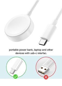 CATANES Magnetic Charging Cable for Apple Watch 1m, USB-C Fast Wireless Charger, Compatible with iWatch Series 1-10, Ultra 2, SE  - Image 4