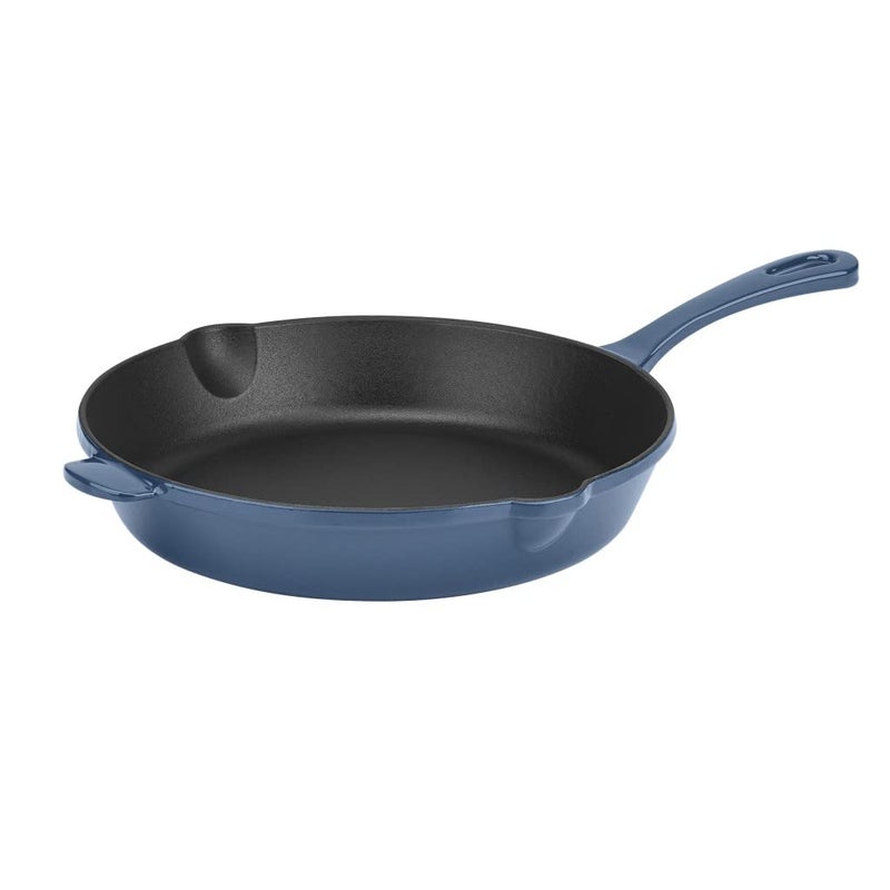 Cuisinart CI2224BG Chefs Classic Enameled Cast Iron Round Fry Pan 10Inch Provencal Blue - Image 2