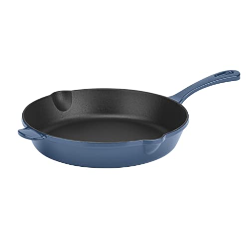 Cuisinart CI2224BG Chefs Classic Enameled Cast Iron Round Fry Pan 10Inch Provencal Blue - Image 1