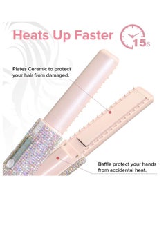 General Mini Wireless Hair Straightener Charging Portable USB Hairdresser Roll Straightener Dual-purpose Drill Straightener  - Image 2