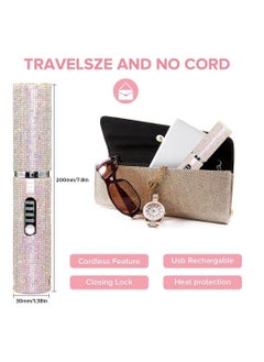 General Mini Wireless Hair Straightener Charging Portable USB Hairdresser Roll Straightener Dual-purpose Drill Straightener  - Image 5