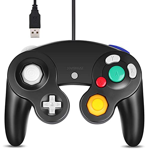 Arrocent وحدة تحكم أروسينت GC، بديل لوحدة تحكم Gamecube، متوافقة مع وحدة تحكم Game Cube USB السلكية/PC ويندوز 7 8 10 (أسود) - Image 1