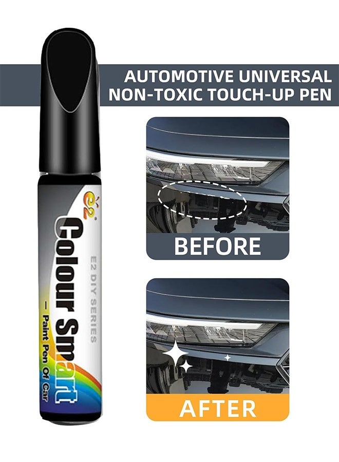 JS Car Scratch Remover, Car Scratch Repair, Car Accessories Car Deep Scratch Remover, Scratch Remover for Vehicles, Universal Car Touch Up Paint for Deep Scratches, 12ml (Black) - Image 2