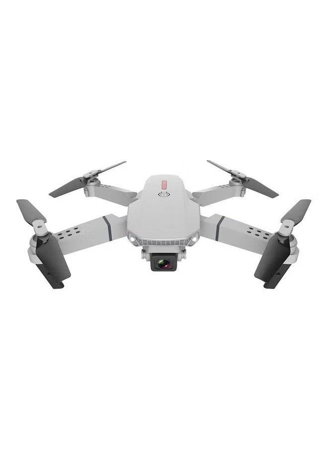 طائرة بدون طيار LS-E525 RC مزودة بكاميرا 4K بدون طيار مزدوجة الكاميرا WiFi FPV بدون رأس وضع تثبيت الارتفاع إيماءة صورة فيديو مسار الرحلة 3D Filp RC Quadcopter فضية 21.5 * 7 * 18 سم 3 بطارية