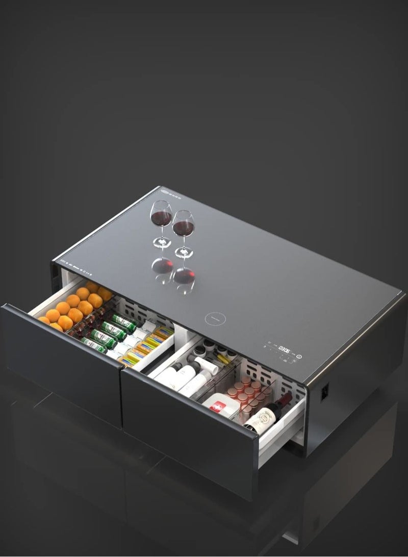 Galaxy Design Galaxy Star Track Smart Touch Table 135 liter With Two Refrigerating Doors Bluetooth Music Player USB Charging Wireless charging with Surrounded Speaker - Image 1