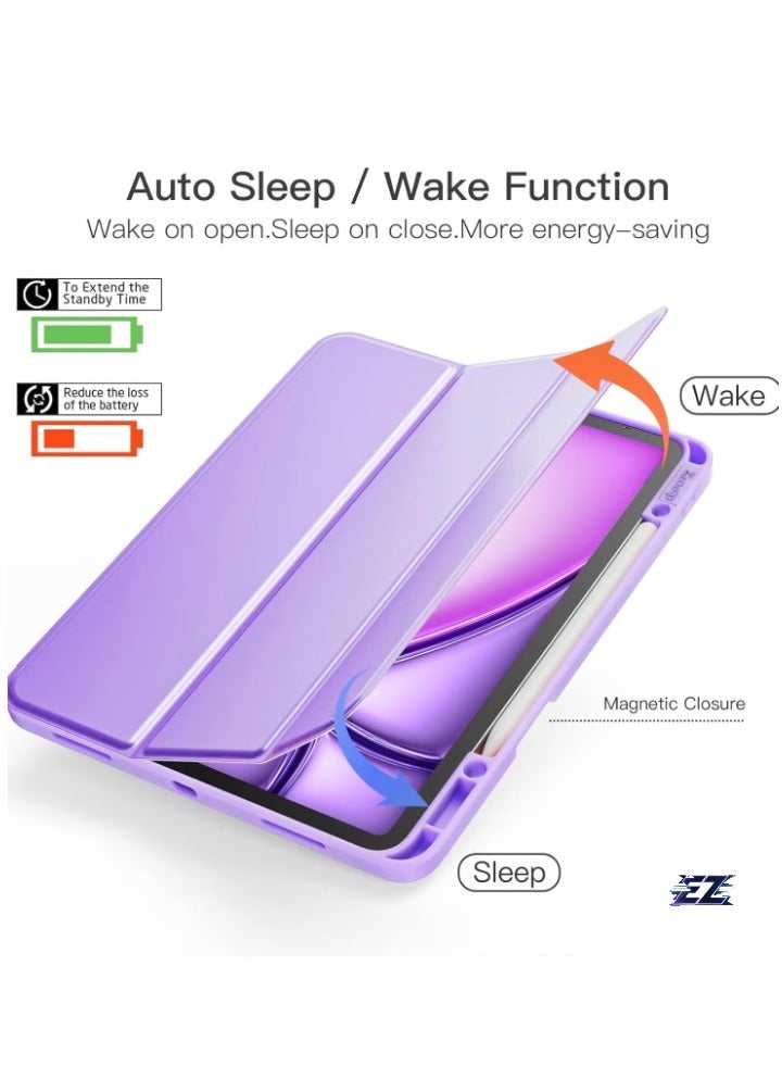 ELTRAZONE iPad Air 13 Inch Case M2 2024 – Smart iPad Case with Pencil Holder, Supports Pencil Pro and Pencil (USB-C), Touch ID Compatible, Auto Wake/Sleep Function – Durable, Stylish Protection for iPad Air 2024 - Image 2