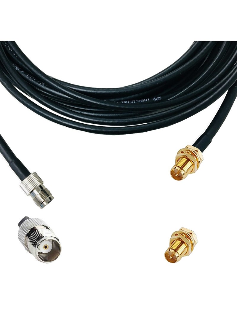 Ohm OHM TNC Female to RP-SMA Female Antenna Cable RG58  - Image 2
