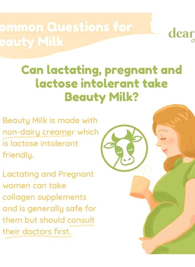 dear face Beauty Milk Japanese Collagen MELON Drink - 50,000mg Hydrolyzed Collagen, 6.3 Ounce (Pack of 1)  - Image 2