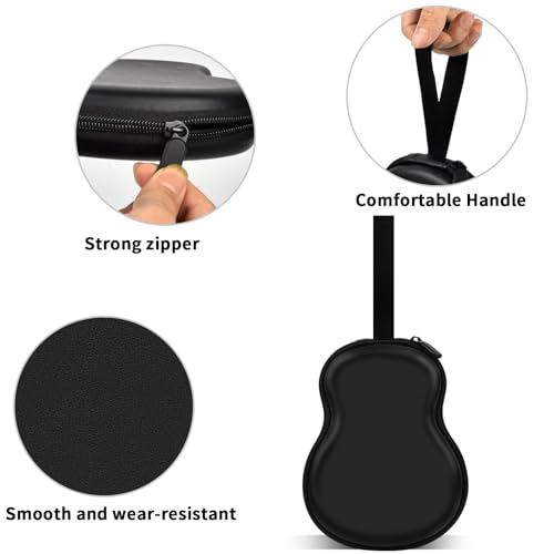 ANKHOH Guitar Pick Holder Case for Fender/for Acoustic/for ChromaCast/for D'Addario/for JIM DUNLOP/for Bolopick/for UNLP MUSICAL INSTRUMENT, 63+ All Size Plectrums Storage Picks Pouch Box, Bag Only - Image 5